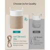 Cotton Rope Laundry Basket, 21.1 Gal Natural Fiber Hamper with Handles, for Kids' Toys Clothing Bedroom Living Room, White & Grayish Brown - 4 of 4