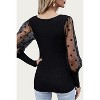Women's DAYDREAM POLKA DOT MESH SLEEVE TOP - ESLEY COLLECTION - 2 of 2