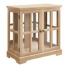 FONTOI Vintage Curio Display Cabinet, Antique Showcase with Adjustable Shelves for Collections, for Home or Office, Oak, 15.75"*32.09"*30.31" - 2 of 4