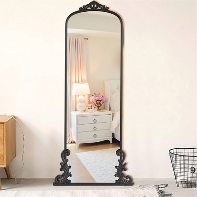 Minimalist Novelty Antique Irregular Mirrors, Gold Framed Rectangular Mirror, Decorative Wall Mirror, Asymmetrical Vintage Accent Mirror-The Pop Home