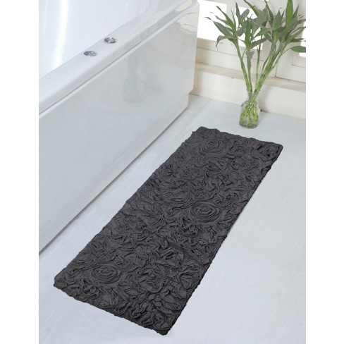 HOME WEAVERS INC Modesto Collection Gray Cotton 5 Piece Bath Rug