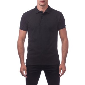 Pro Club Men's Cotton Short Sleeve Pique Polo Shirt - 1 of 4