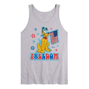 Men's - Disney - Pluto USA Flag Graphic Tank Top - 1 of 2