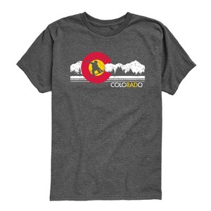 Boys' - Instant Message - Colorado Flag Snowboarder Short Sleeve Graphic T-Shirt - 1 of 4
