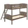 Twin Over Twin Bunk Bed with Rails and Ladder for Bedroom - 4 of 4