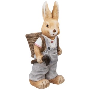 Northlight Boy Rabbit Outdoor Easter Garden Planter - 19.25" - 1 of 4