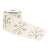 Jeweled Snowflake Wired Ribbon 4" x 5 Yds. - 2 of 3