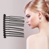 Unique Bargains No Slip Hair Side Combs Accessories Metal For All Hair Types 4 Pcs - 3 of 4