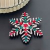Wrapables Christmas Crystal Rhinestone Brooch Pin, Snowflake - 4 of 4