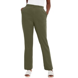 Jessica London Women's Plus Size Soft Ease Pant - 1 of 4