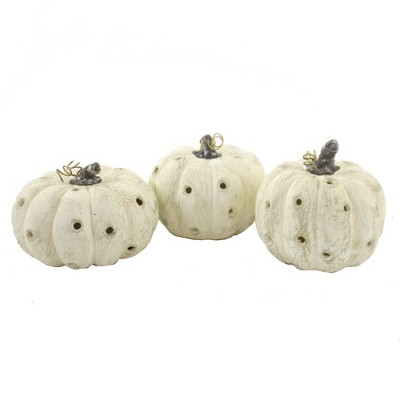 Fall 3.0" Romantic Pumpkin Luminary Autumn Home Decor  -  Decorative Figurines