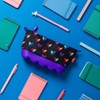 ZIPIT Hearts & Flowers Pencil Case for Girls, Silicone Makeup Pouch - 2 of 4