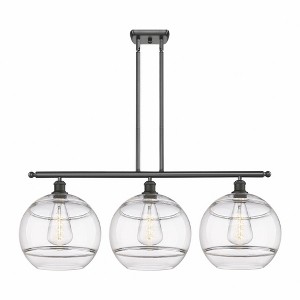 Rochester - 3 Light Stem Hung Island In Industrial Style-13.88 Inches Tall and 38.5 Inches Wide - 1 of 1