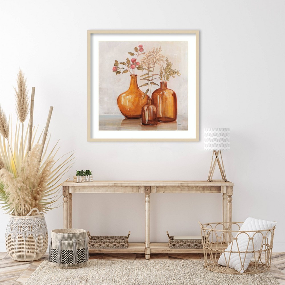 Photos - Other Decoration Amanti Art 33"x33" Amber Autumn by Julia Purinton Wood Framed Wall Art Print