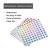 Unique Bargains Office Home Warehouse Self-Adhesive Reflective Sticker 10 Sheets - 3 of 4