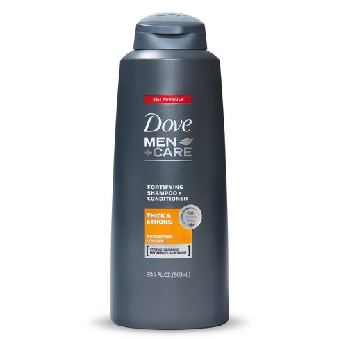 Dove Men Care Fortifying 2 In 1 Shampoo And Conditioner For Deep Clean And Fortified Hair Thick And Strong With Caffeine 20 4 Fl Oz Target