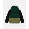 Deux par Deux Boy Faux Shearling Mid-Season Colorblock Jacket - 3 of 4