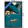 Trends International NHL San Jose Sharks - Logo 14 Framed Wall Poster Prints - 3 of 4
