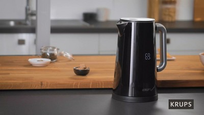 KRUPS Black Stainless Steel 1.7L Digital Electric Kettle