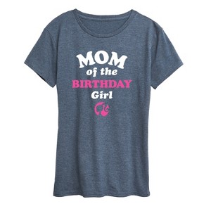Women's - Barbie - Mom of The Birthday Girl Short Sleeve Graphic T-Shirt - 1 of 4