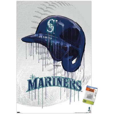 MLB Seattle Mariners - Retro Logo 18 Wall Poster, 14.725 x 22.375 