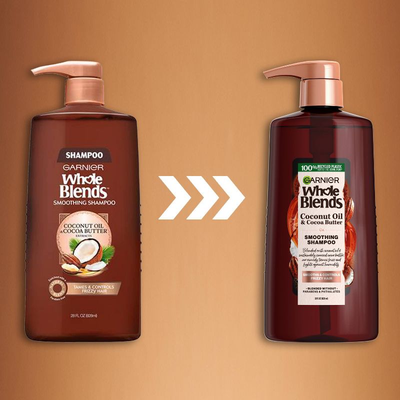 Garnier Whole Blends Coconut Oil & Cocoa Butter Extracts Smoothing Shampoo, 5 of 9
