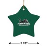 Plymouth State University Primary Logo StarShaped Porcelain Holiday Christmas Tree Ornament  3.1" - 3 of 4