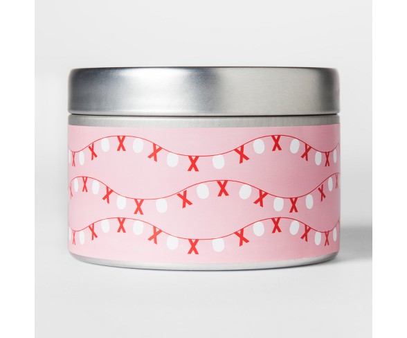 Valentine's Day Tin Candle Magnolia Blush 4.1oz