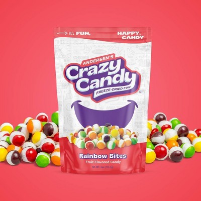 Crazy Candy Freeze Dried Candy - Rainbow Bites - 3.9oz
