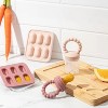 Silicone Baby Fruit Feeders with Freezer Tray for Batch Prep, Set of 2 – Safe & Convenient, Includes Extra Pouches & Travel Lids, Dishwasher Safe - 3 of 4