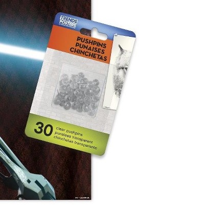 clear push pins bundle