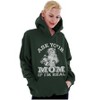 Funny Ask Your Mom If I'm Real Santa Hoodie Sweatshirt Women Men Brisco Brands - 4 of 4