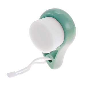 Unique Bargains Soft Plastic Synthetic Fiber Wool Cleansing Brush Hollow Comma 3.03"x1.89" 1 Pc - 1 of 4