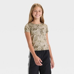 Girls' Short Sleeve Soft Smooth T-Shirt - art class™ - 1 of 3