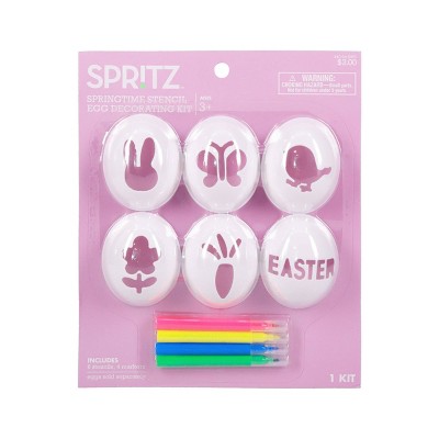Springtime Stencil Easter Egg Decorating Kit - Spritz™
