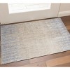 HomeRoots 3' X 5' Tan And Blue Abstract Distressed Area Rug - 2 of 4
