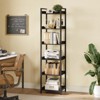 Greenstell Modern Style Bookshelf, Bookcase, High Bookshelf Corner Storage Organizer for Home Office Bedroom Kitchen Living Room - 2 of 4