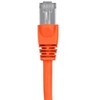 Monoprice Cat6A Ethernet Patch Cable - 7 Feet - Orange | Network Internet Cord - RJ45, 550Mhz, STP, Pure Bare Copper Wire, 10G, 26AWG - 2 of 4