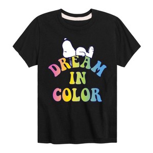 Boys' - Peanuts - Dream In Color Short Sleeve Graphic T-Shirt - 1 of 4