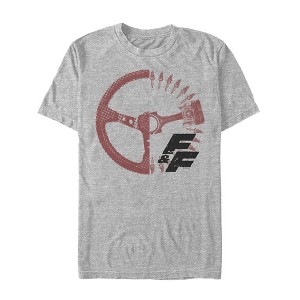 Men's Fast & Furious FF Steering Wheel T-Shirt - 1 of 4