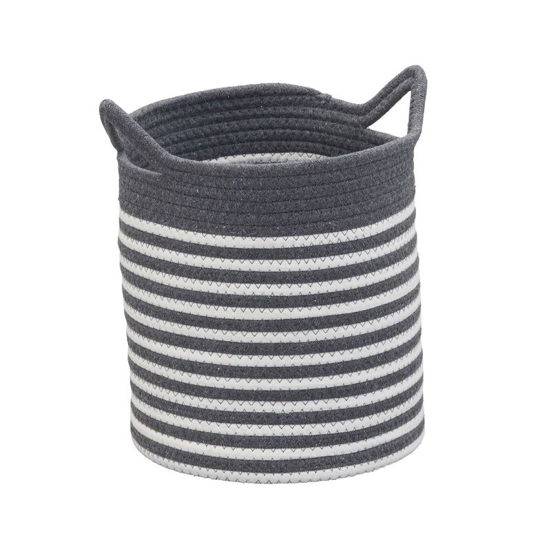 Household Essentials Set of 3 Cotton Striped Baskets, 6 of 9