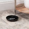Park Life Designs 2c Oscar Classic Round Cat Bowl - Black - 3 of 4