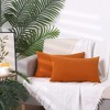 Unique Bargains Sofa Bed Solid Hidden Zippers Pillowcases 2 Pcs - 3 of 4