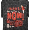 Willy Wonka & The Chocolate Factory Veruca Salt Crew Neck Short Sleeve Charcoal Heather Women's Night Shirt - 2 of 2