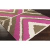 Hauteloom Wiley Magenta&Brown Wool Rug - 3 of 4