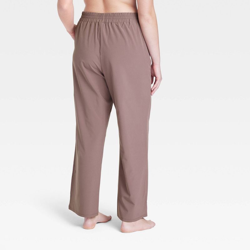 Women's Woven High-Rise Straight Leg Pants - All In Motion™, 4 of 6