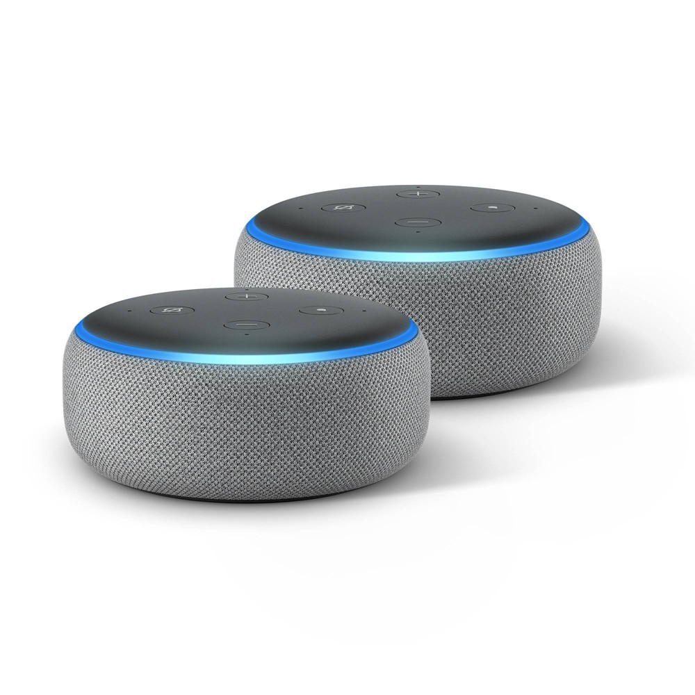 Amazon Echo Dot (3rd Generation) Gray - 2 Pack was $99.98 now $59.99 (40.0% off)