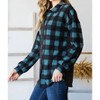 Women's Plaid Button Down Shirt - HEIMISH USA - 2 of 3