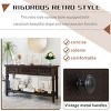 Classic Entryway Console Table with Storage Drawers and Bottom Shelf for Living Room, Hallway, or Behind Sofa-Maison Boucle - 4 of 4