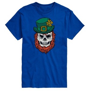 Men's - Instant Message - Leprechaun Skull Short Sleeve Graphic T-Shirt - 1 of 4